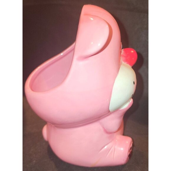 Teleflora Pink Ceramic Pig Planter - Picture 4 of 7